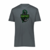 Krewe Performance Tee, anchor design, graphite