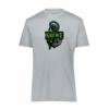 Krewe Performance Tee, anchor design, silver