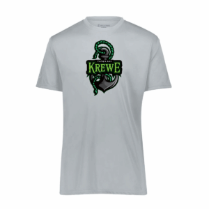 Krewe Performance Tee, anchor design, silver