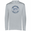 Tampa Bay Crunch lightweight performance hoodie, circle logo, silver