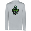 Tampa Bay Krewe lightweight performance hoodie, anchor logo, silver