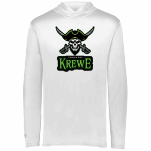 Tampa Bay Krewe lightweight performance hoodie, white