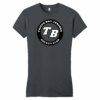 Tampa Bay Juniors women's fitted cotton tee, charcoal