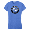 Tampa Bay Juniors women's fitted cotton tee, heather royal