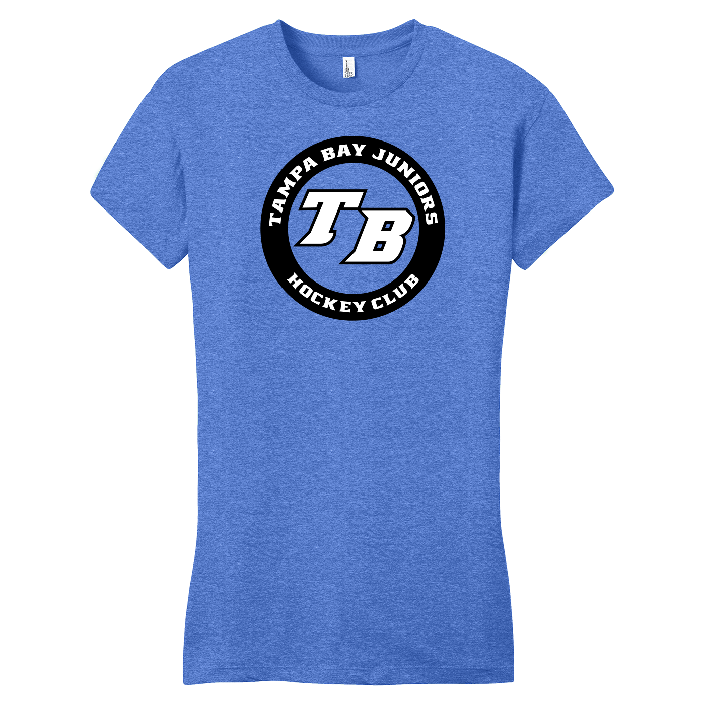 SAN_DT6001 District Womens Fitted Tee Tampa Bay Juniors heather royal Tampa Bay Juniors women's fitted cotton tee, heather royal