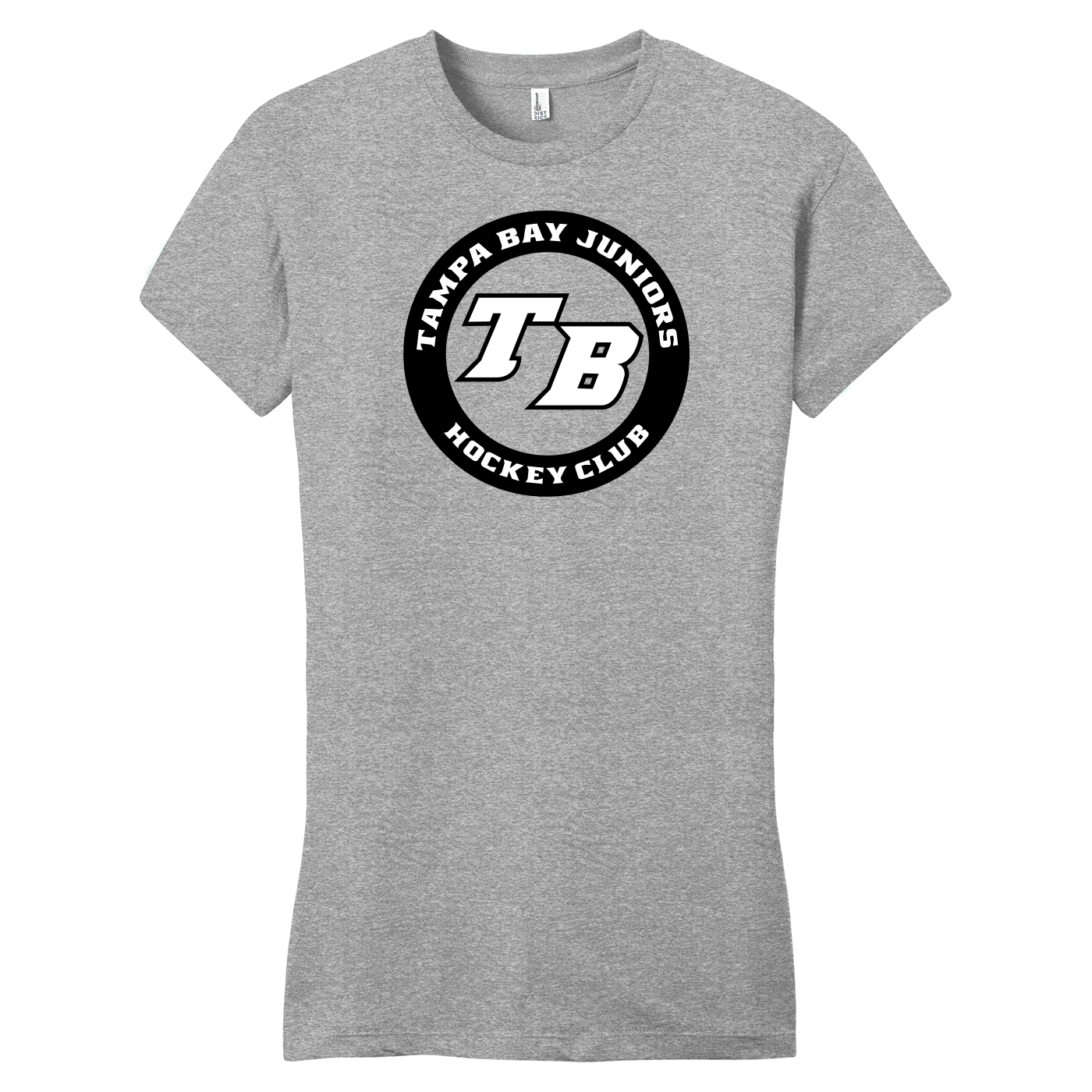 SAN_DT6001 District Womens Fitted Tee Tampa Bay Juniors light heather grey Tampa Bay Juniors women's fitted cotton tee, light heather grey