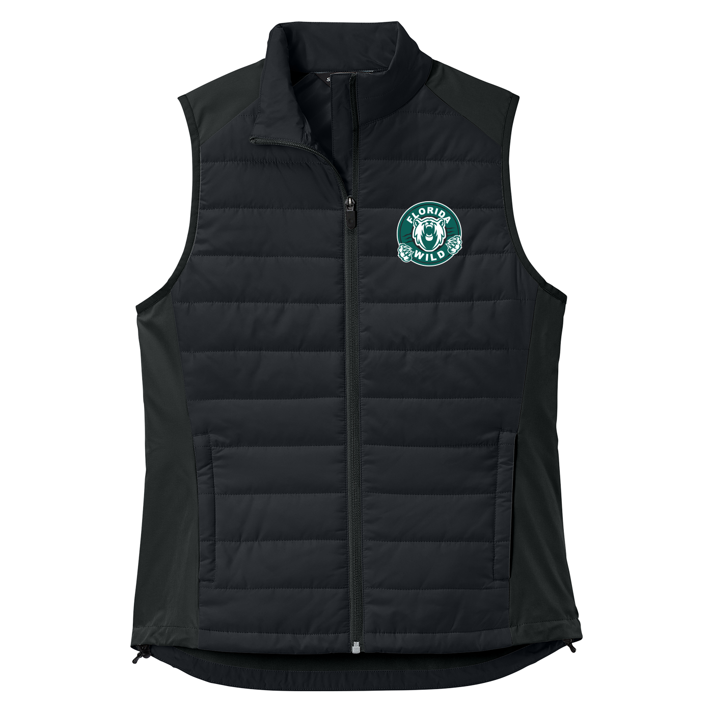 SAN_LST941 Womens Vest Florida Wild black Florida Wild womens vest, black