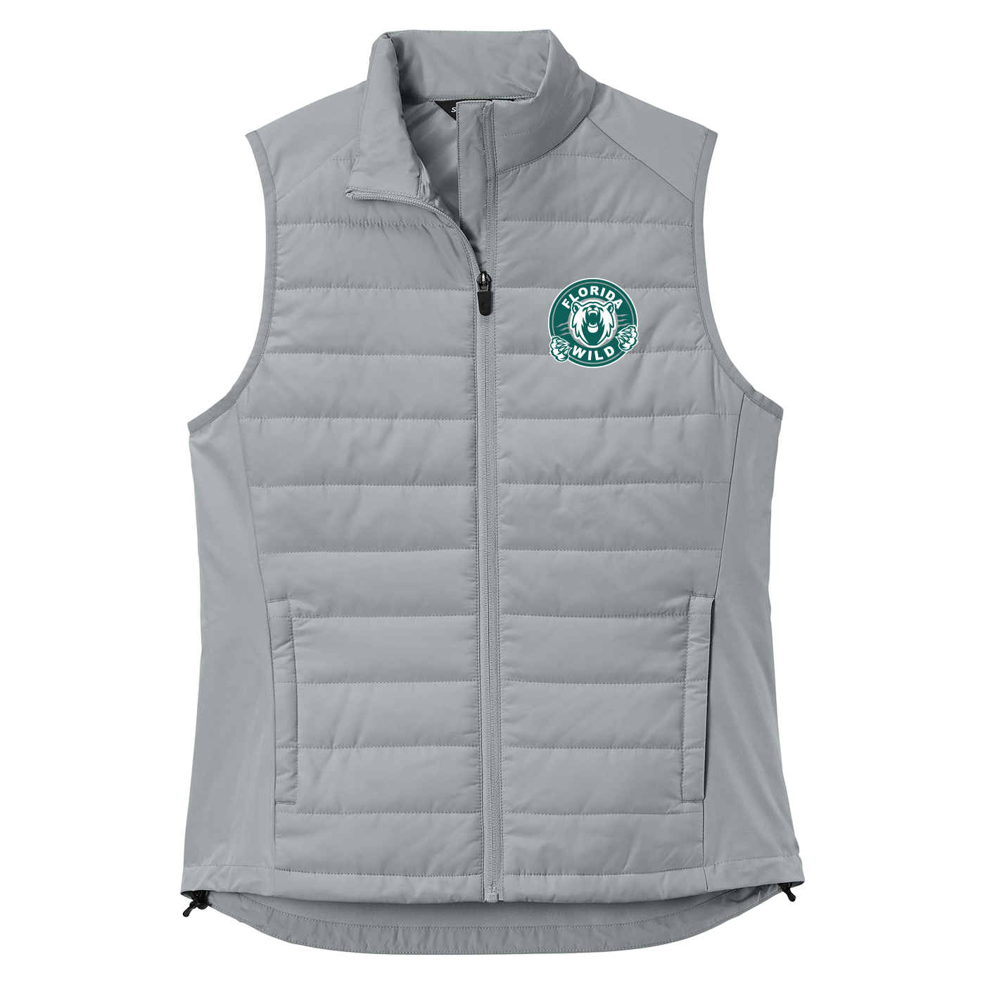 SAN_LST941 Womens Vest Florida Wild silver Florida Wild womens vest, silver