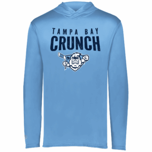 Crunch lightweight performance hoodie, Columbia blue
