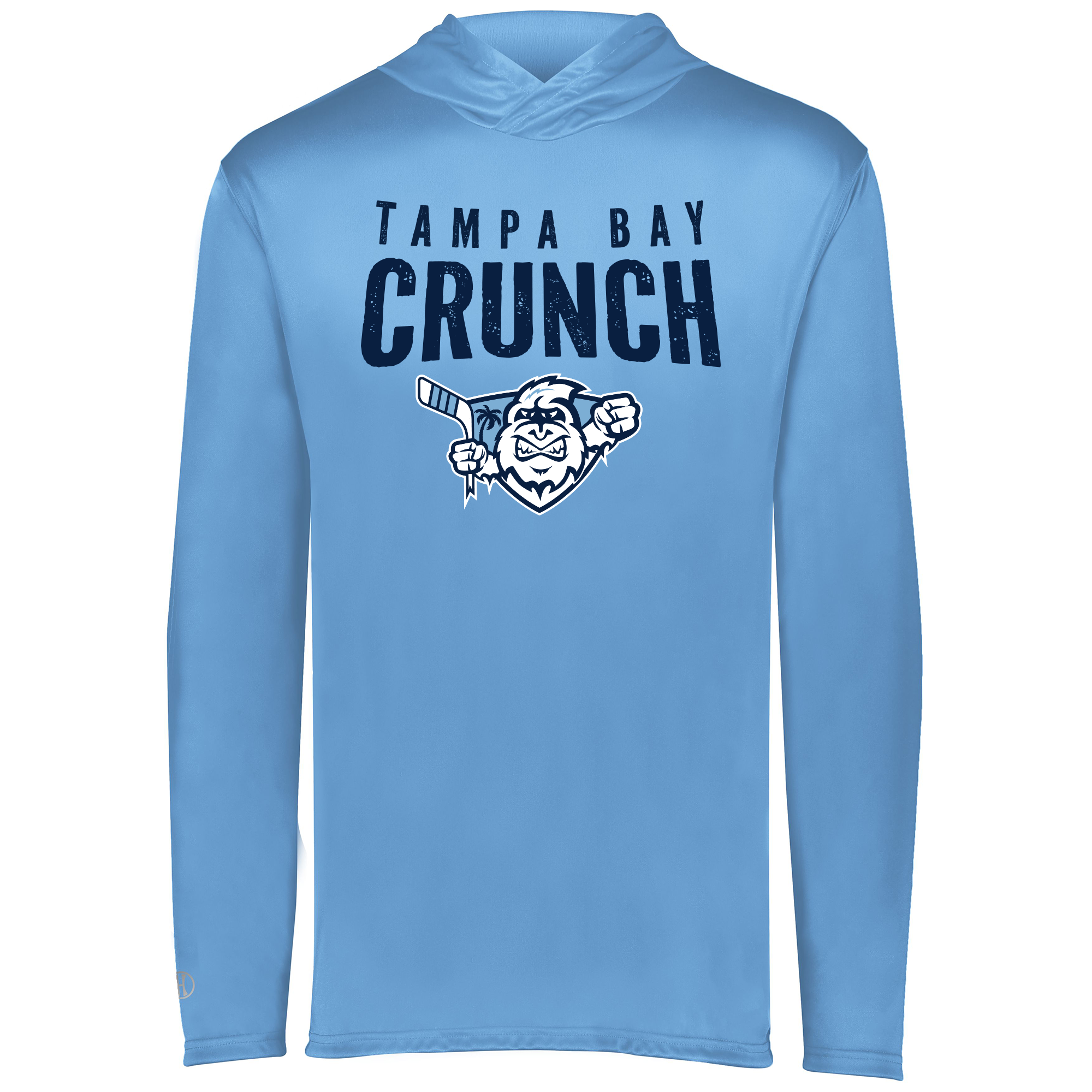 Crunch lightweight performance hoodie, Columbia blue