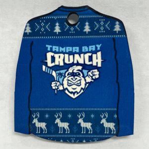 Tampa Bay Crunch personalized ornament, front