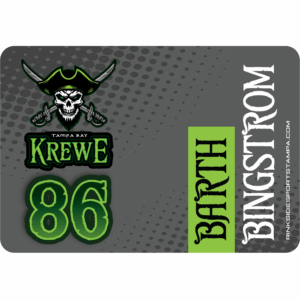 Tampa Bay Krewe water bottle decal