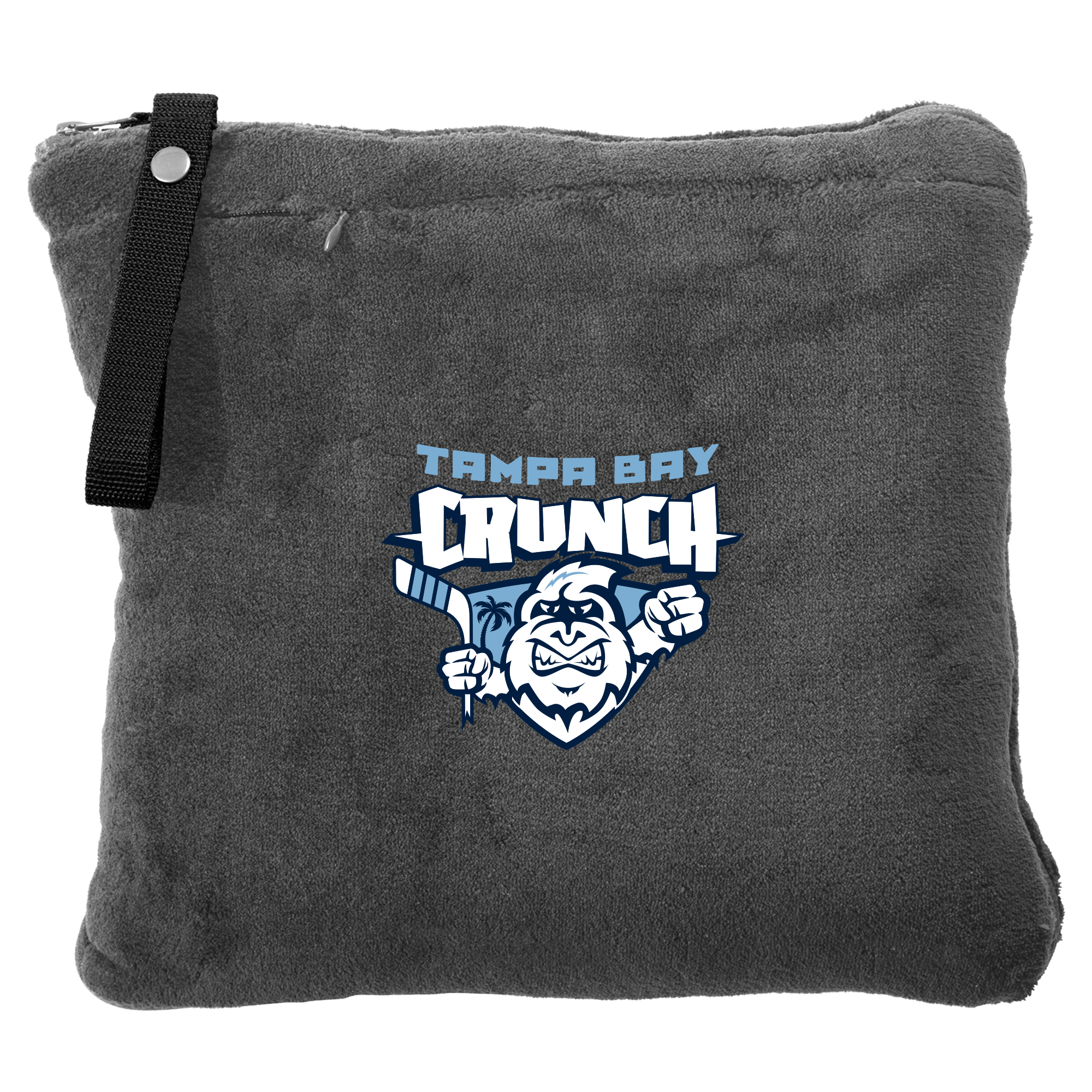 Crunch packable travel blanket, deep smoke