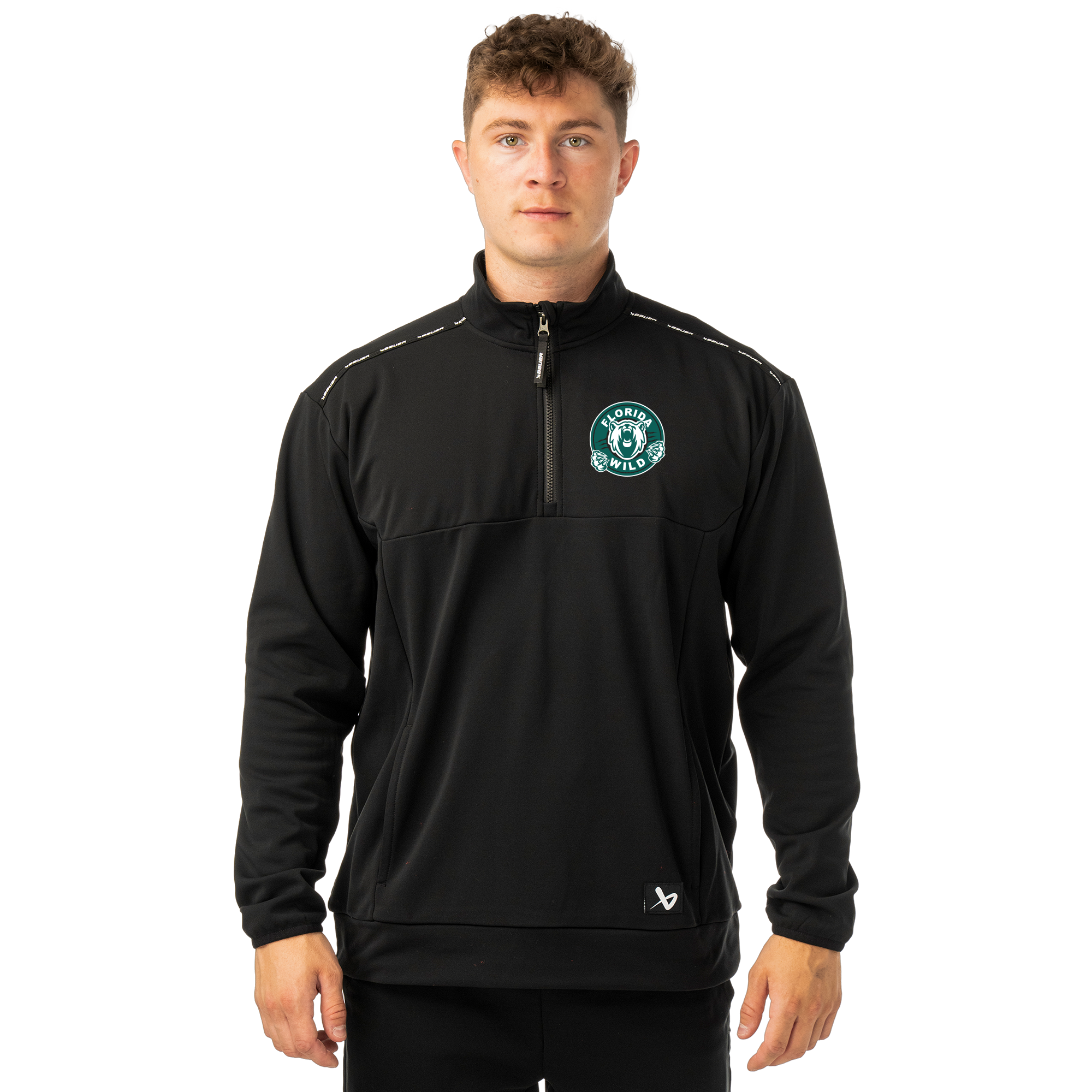Florida Wild Bauer half zip hoodie S26, black