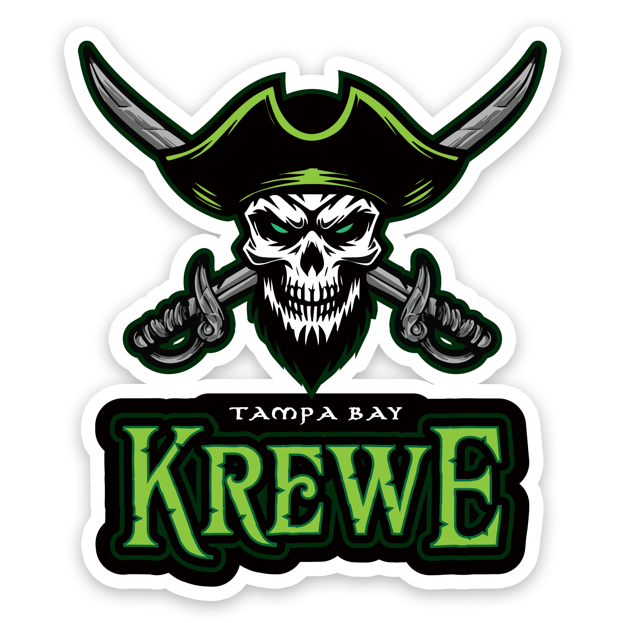 Tampa Bay Krewe car decal