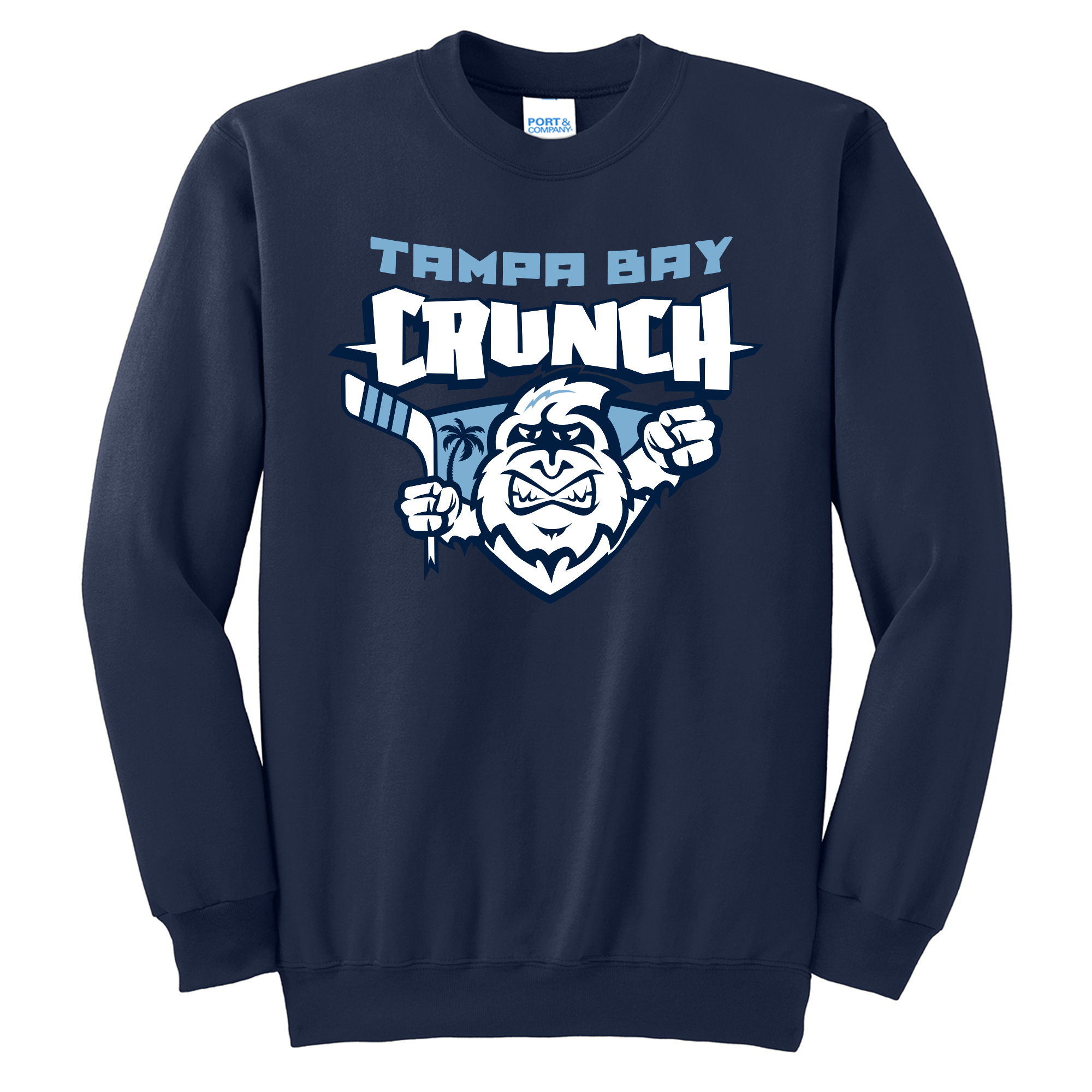 Tampa Bay Crunch crewneck sweatshirt, navy